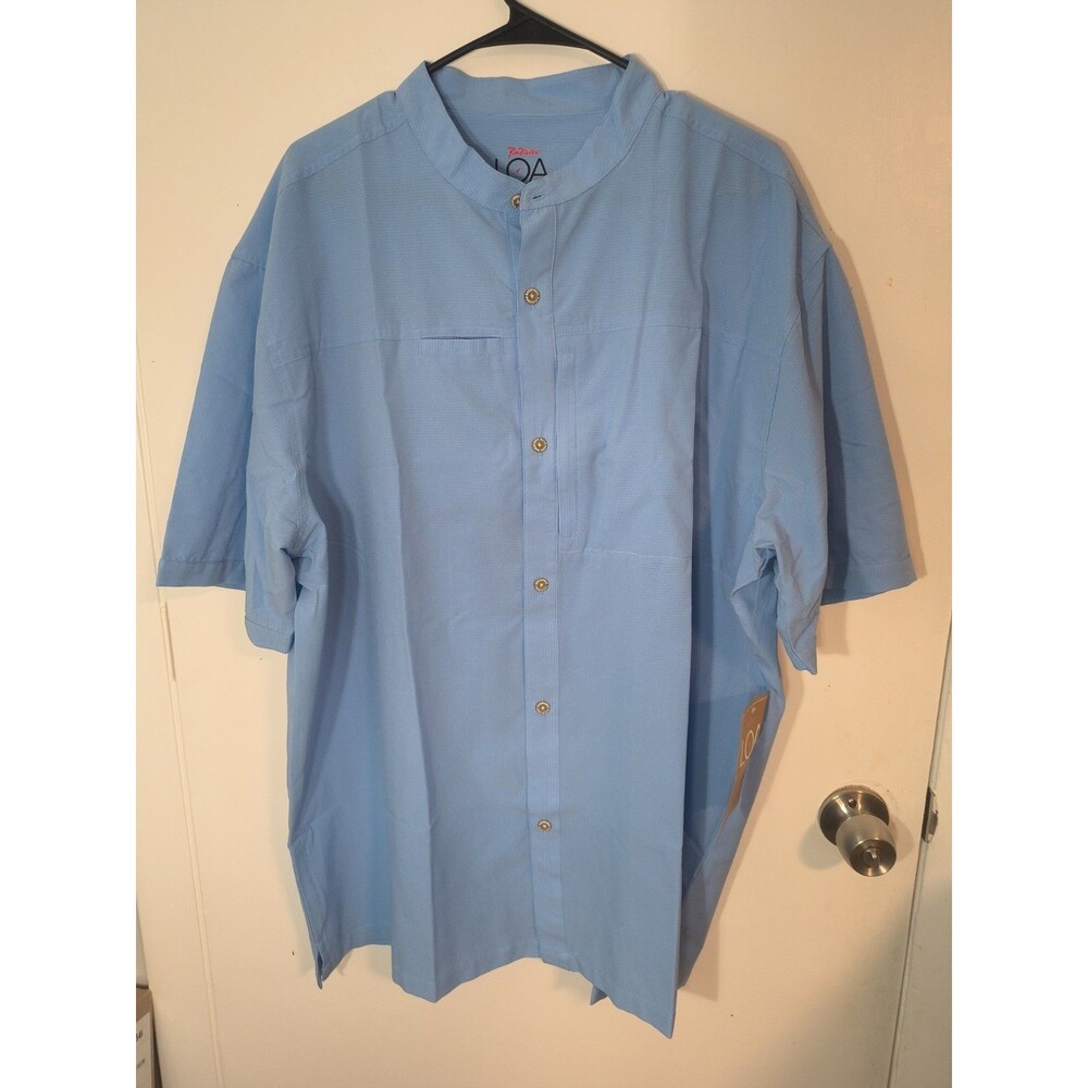 RAIL RIDERS Shirt Men’s XXL Blue W Pocket LOA Love of Adventure Hiking NWT